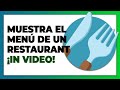 🔥 Como Hacer un MENÚ de RESTAURANTE en VIDEO ✅ (Vídeo de Alto Impacto usando App Sencilla)