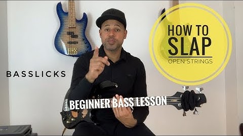Beginner Bass Lesson | How to Slap - (Riff) Open Strings