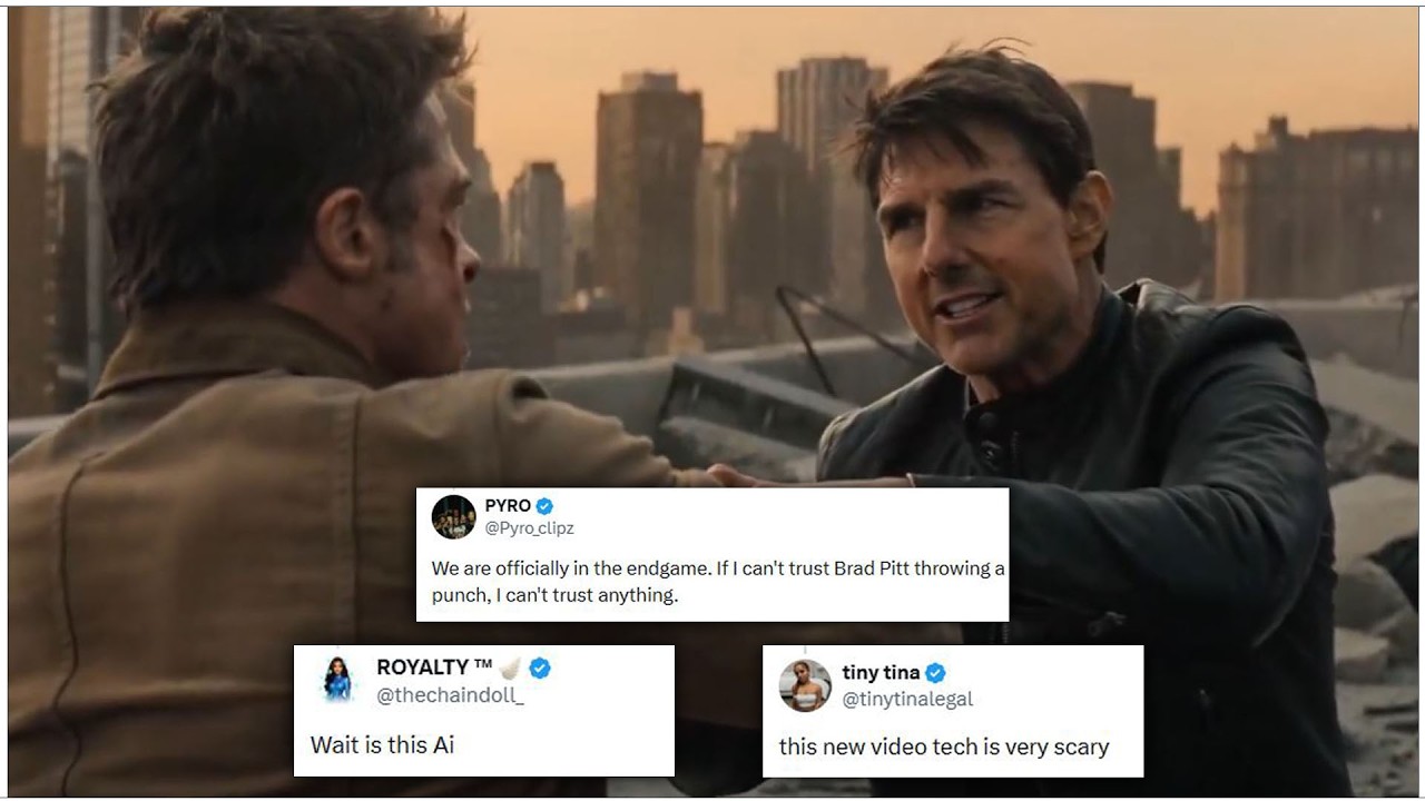 Драка между Брэдом Питтом и Томом Крузом, устроенная с помощью ИИ, потрясла интернет!