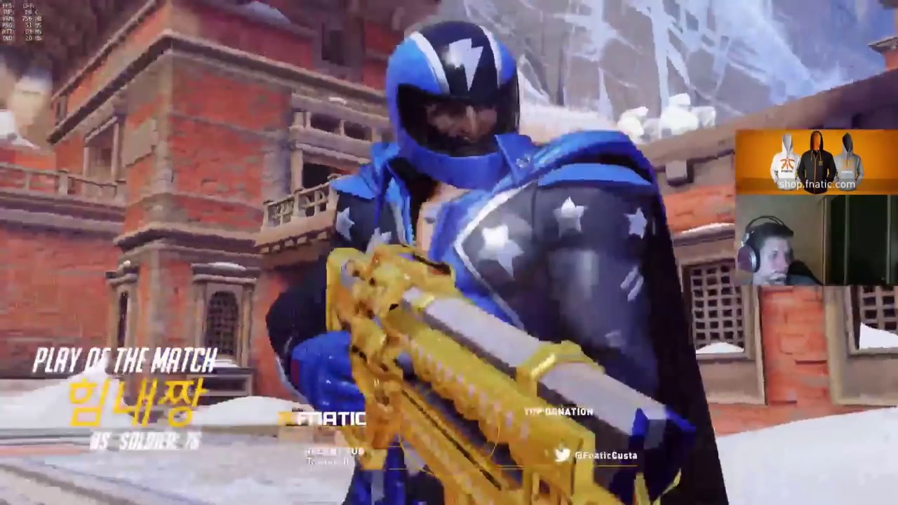 Fnatic Custaa as Zenyatta with a Hacker in his team at Grandmaster Rank | Overwatch