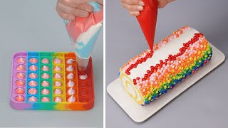 Easy Roll Cake Decoration for Everyone | Oddly Satisfying Cakes And Dessert Compilation Videos