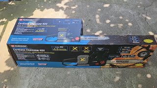 Parkside Performance Cordless Chainsaw 40V PPKSA 40-LI A1 - Lidl - unBoxing & Test 📦