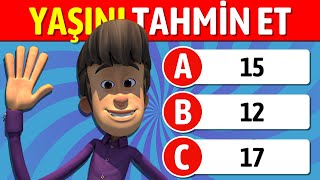 Çizgi Film Karakterlerinin Yaşlarını Tahmin Et Yaş Tahmin Etme Testi 