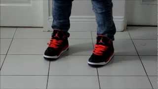 jordan 3 crimson on feet