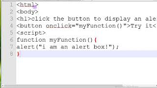 How To Create an Alert Message Box  using html