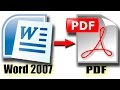 Como convertir de Word 2007 a PDF (Rápido y fácil)
