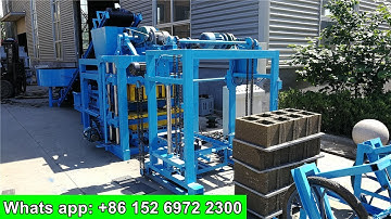 Method to change mold GiantLin Machinery QT4-25 automatic cement block maker price for sale in india