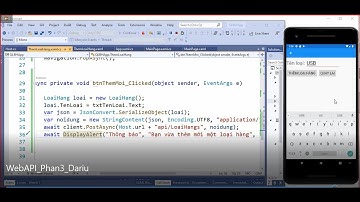 Tương tác với dữ liệu SQL Server trên Xamarin.forms qua Web API (phần 1)