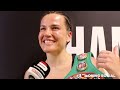 "It was EASY!" Chantelle Cameron REACTS to stoppage victory against Melissa Hernandez, Katie Taylor