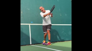 Bite Size Pickleball - BEGINNERS STOP POPPING YOUR BALLS UP! Easy Way to Fix It! - #shorts