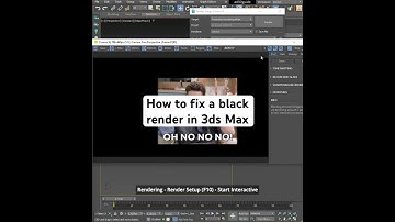 How to fix a black render in 3ds Max @ad3dguide - Short 3ds Max tutorial for Beginners #3dsmaxcorona