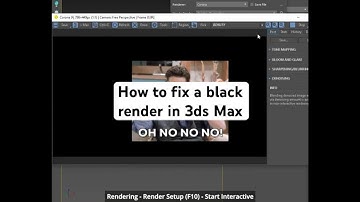 How to fix a black render in 3ds Max @ad3dguide - Short 3ds Max tutorial for Beginners #3dsmaxcorona
