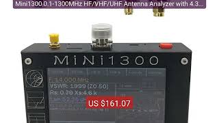 Mini1300 0.1-1300MHz HF/VHF/UHF Antenna Analyzer with 4.3 Touch Sc... — Top Rated 2026 | Buy Now!
