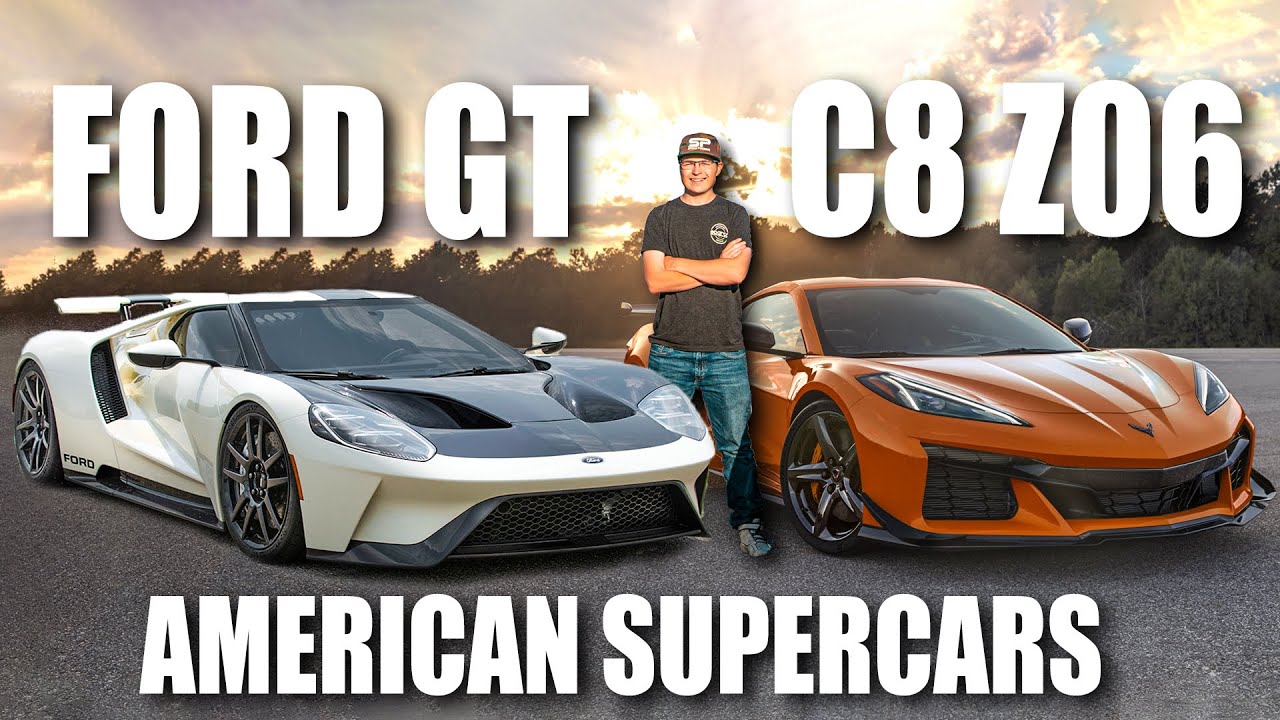 2023 C8 Corvette Z06 FASTER than a new Ford GT? | American Supercar Showdown!