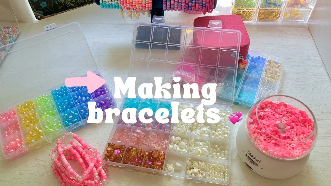 It’s Working now! Making clay bead bracelets 💞