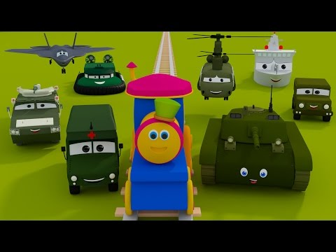 Боб, поезд - посещение военного лагеря | Bob, The Train - Visit to the Army Camp in Russian