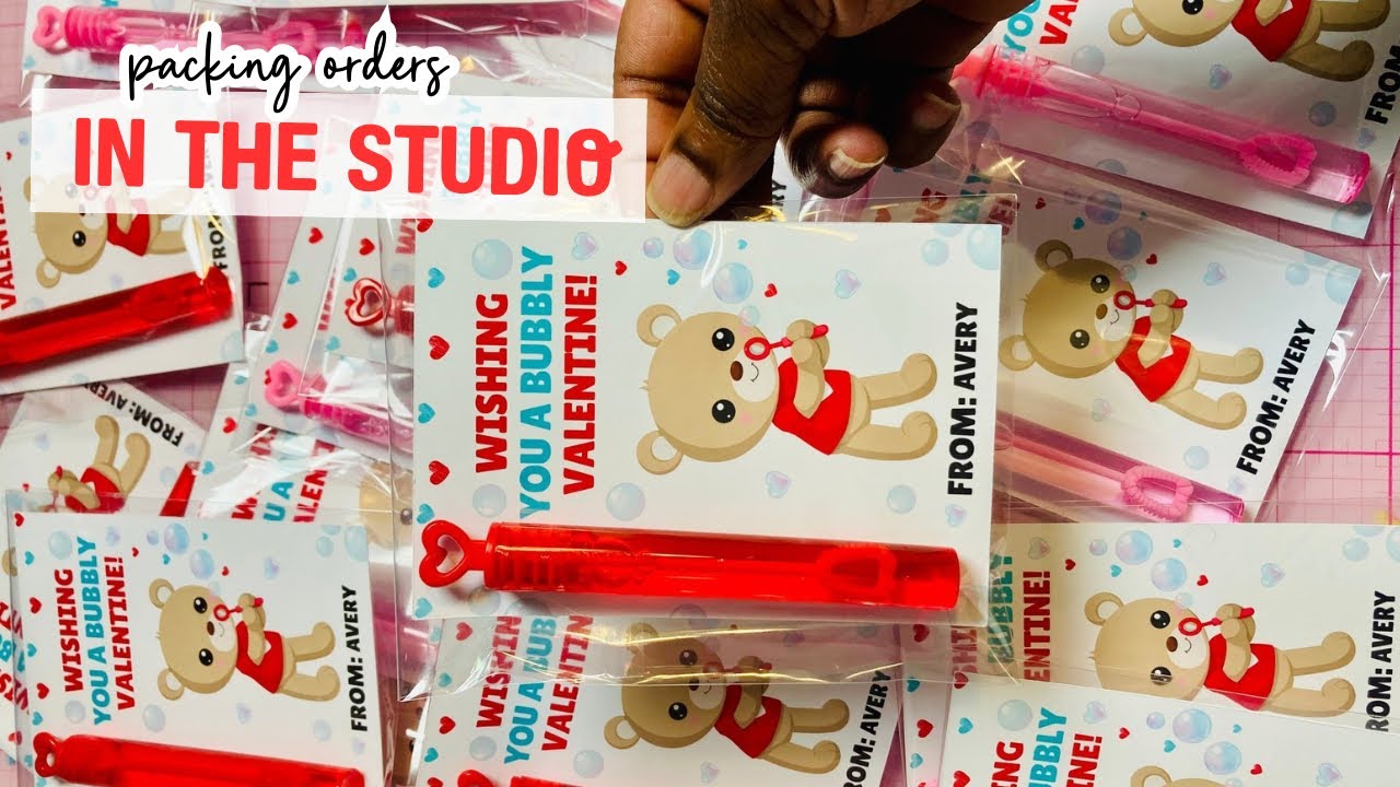 Packing Orders in the Studio | Behind the Scenes of My Party Printable Business