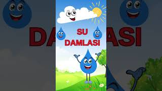Ben Bir Küçük Su Damlasıyım/ Su Damlası/ Yağmur/Bulutlar/Öğretici Çocuk Şarkıları/Bebek Şarkıları