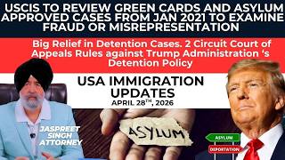 USCIS To review Green Cards And Asylum Approved Cases | USA Immigration Update