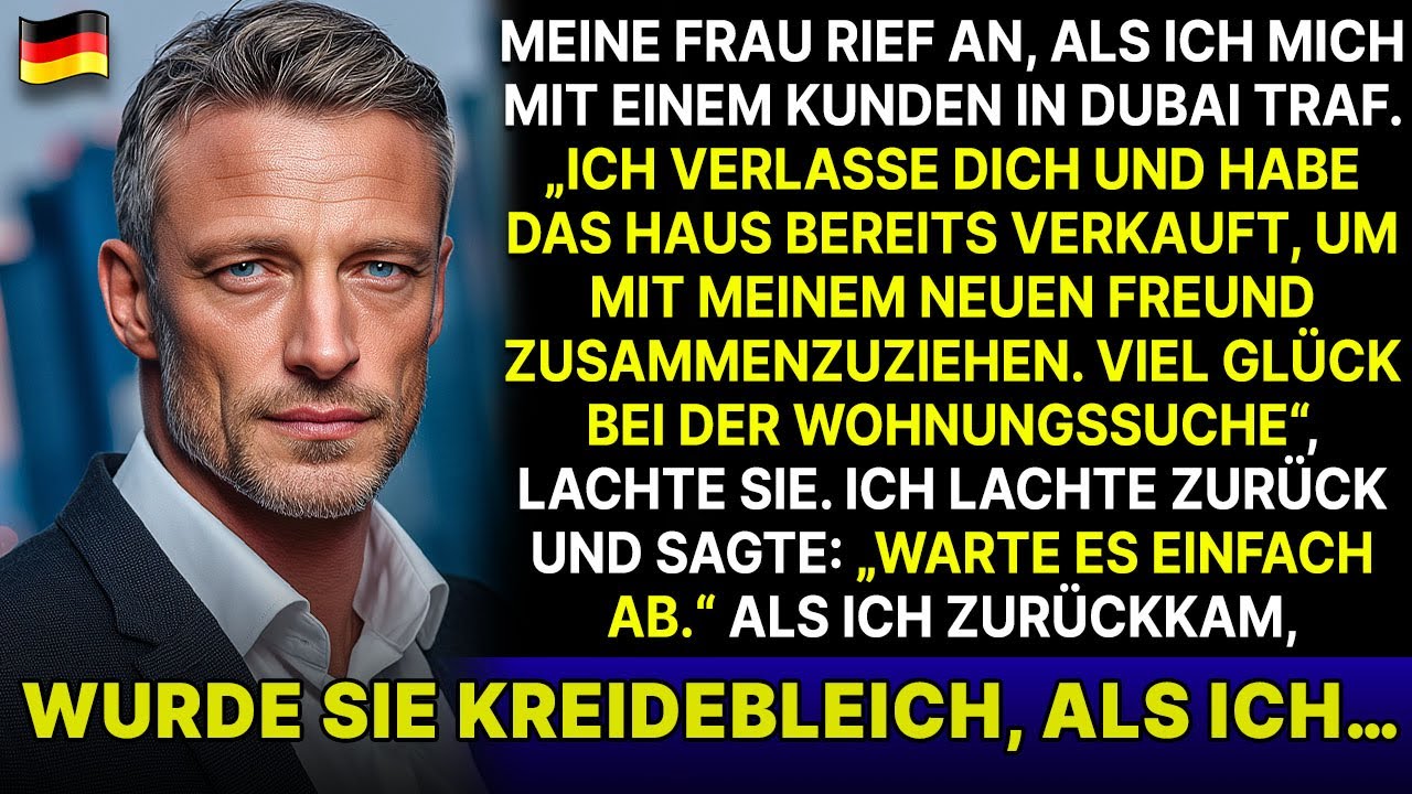 Meine Frau rief mich in Dubai an „Ich verlasse dich und verkaufe das Haus“; sie wurde kreidebleich