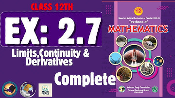 Exercise 2.7 Class 12 maths || NBF 2025 New Book || ex 2.7 NBF Class 12 maths || By Sir Raaz