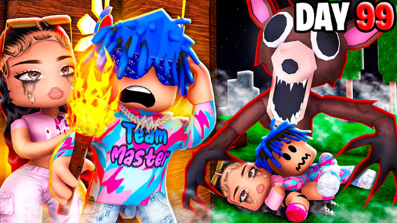 Surviving 99 NIGHTS In The Roblox Forest With Family!