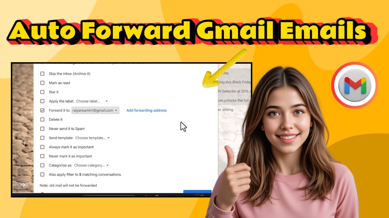 Как автоматически пересылать электронные письма в Gmail | Организация вашей почты (2025)