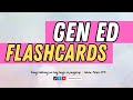07 GEN ED REVIEWER: FLASHCARDS 25 ITEMS | BINIBINING MEÑA 2025