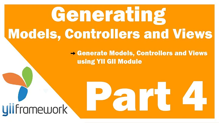 Learn Yii Framework Part 4: Yii Generate Model Controllers and Views
