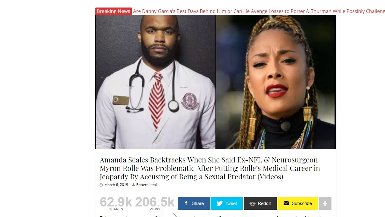 Amanda Seales Lied on Myron Rolle.