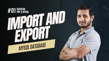 How to import and export MySQL database - MySQL database management