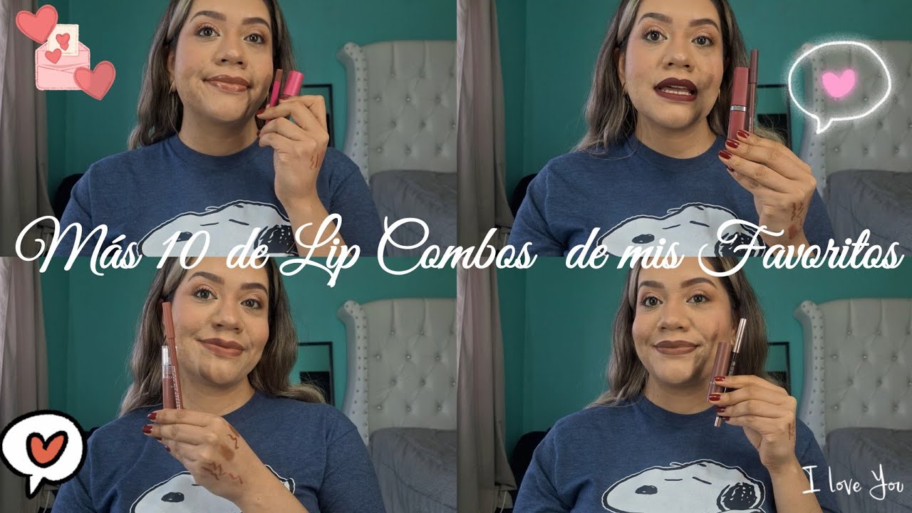 10 Lip Combos de Labiales 💖 Mis Favoritos 🫶🏼💋