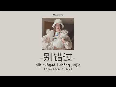 Bie Cuo Guo 别错过 Do not slip by - 程佳佳 - 程jiajia - Cheng Jia Jia | Pinyin Lyrics