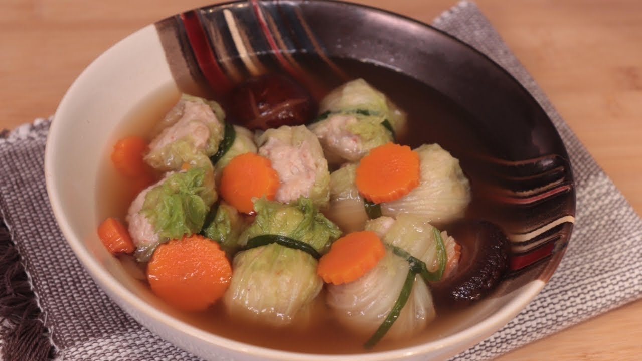 Cabbage soup recipe soup recipeแกงจืดผักกาดห่อหมูสับ YouTube