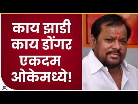 Shahajibapu Patil Audio clip | इकडं काय झाडी, डोंगर, एकदम ओकमध्ये सगळं आहे-tv9