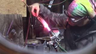 Alex Blows Glass: Implosion Drip Pendant part1
