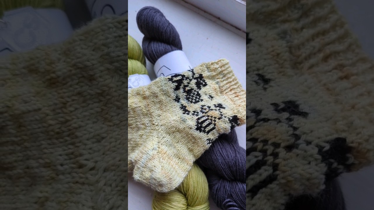 Pyrex inspired knitting pattern knit sock socks handmade cottage core indie dyed yarn cozy aesthetic