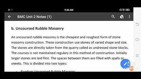 3CE3 07,L16 BMC , Stone masonry U2 by Mohit Khandelwal1