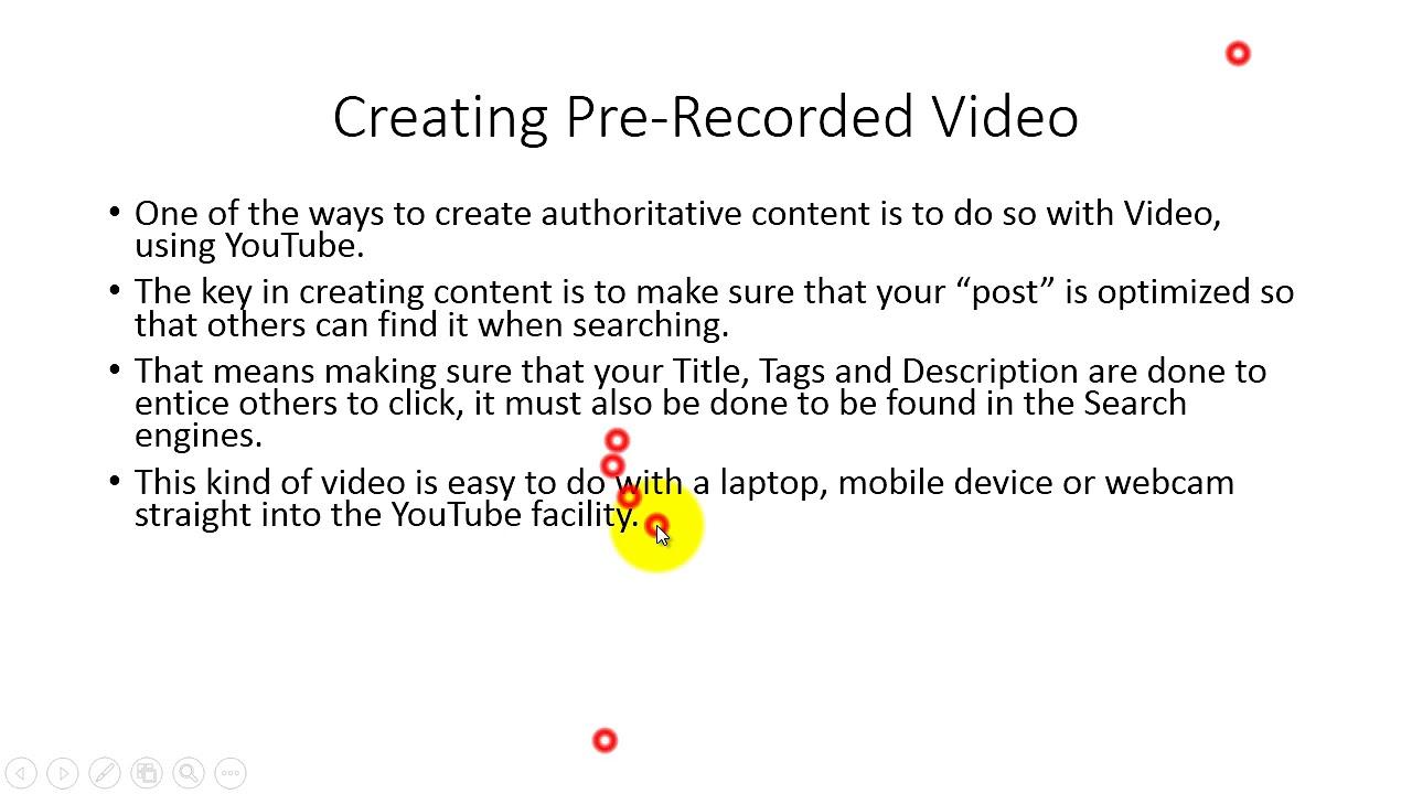 0006 Creating Pre Recorded Video - YouTube