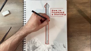How to Draw a Rocket | Starship Launch