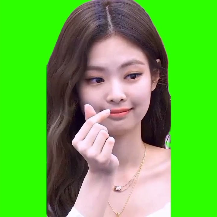 Mentahan Green Screen Jennie black pink
