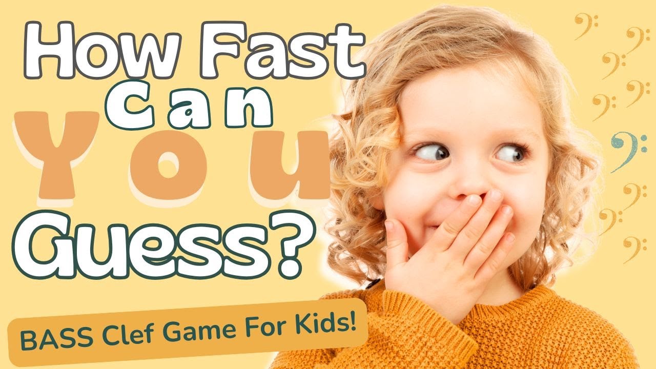 The Bass Clef Notes Game — Kids Music Quiz level 1!