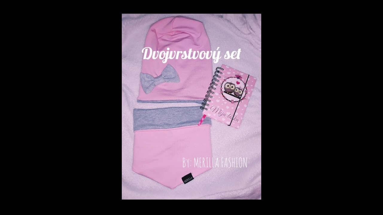 Dvojvrstvový set  | čiapka a nákrčník| HOW TO DO? | sewing tutorial  | Bow tutorial  | cap and shawl