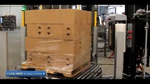 Conventional Case Palletizer and Pallet wrapping machine (Stack & Wrap)