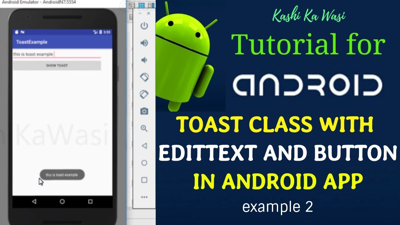 android studio toast not showing