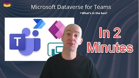 "What is Microsoft Dataverse for Teams?" in 2 Minutes