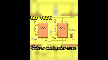 How To make Police siren using timer ic 555