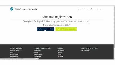 MyLab Educator Registration Video - 2018