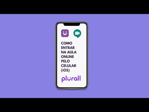 Plurall - Como acessar a aula online (Google Meet) pelo celular (iOS)
