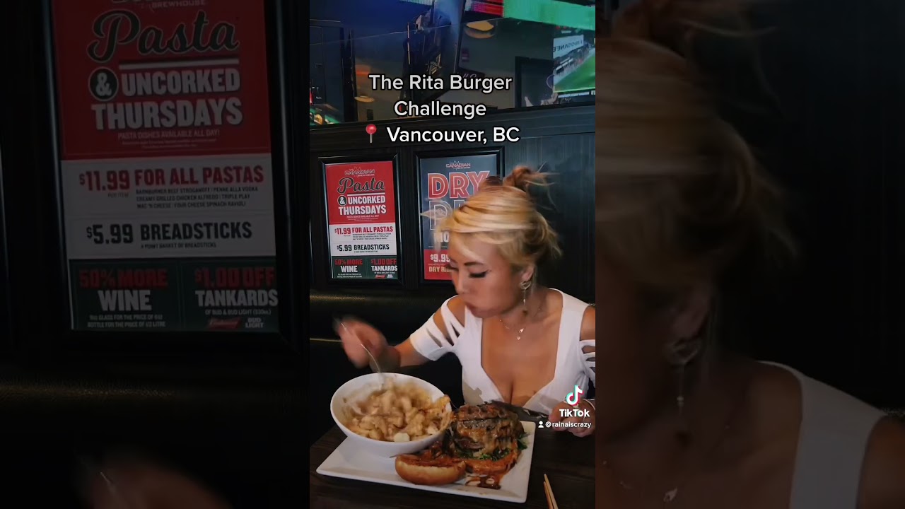 The Rita Burger Challenge at the Canadian Brewhouse in Vancouver, BC 